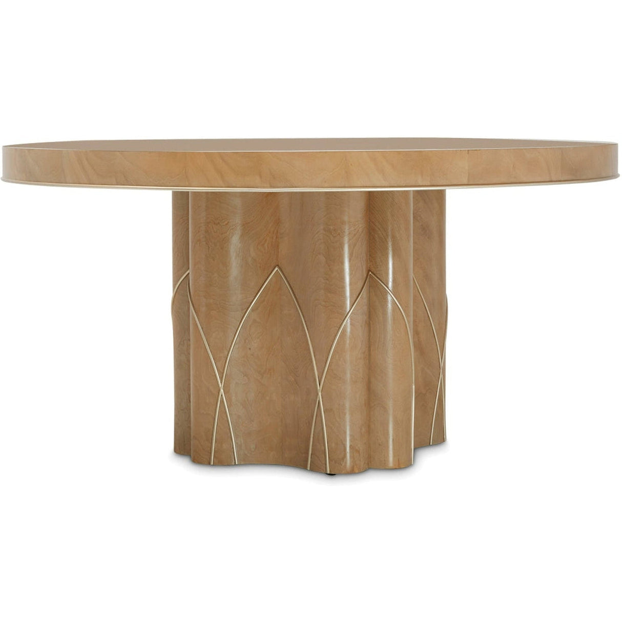 Michael Amini Villa Cherie Caramel Round Dining Table - Home Elegance USA