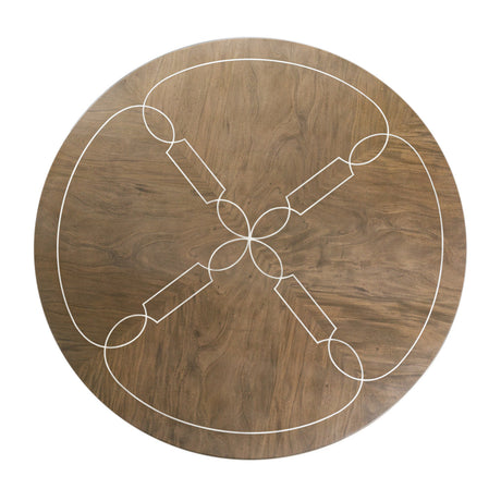 Aico Furniture - Villa Cherie Round Dining Table In Hazelnut - N9008003-410