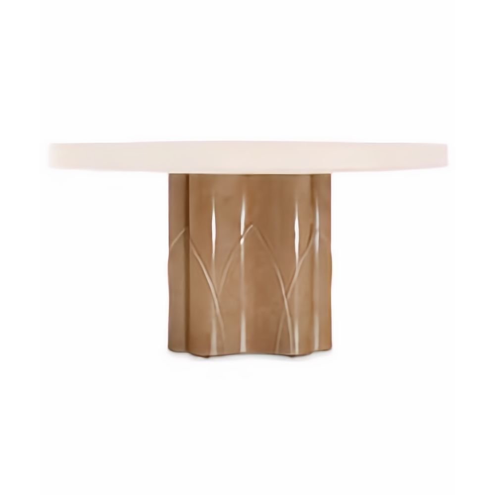 Michael Amini Villa Cherie Caramel Round Dining Table - Home Elegance USA