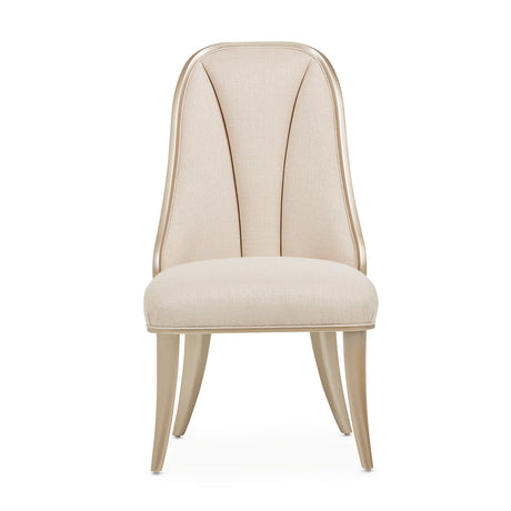 Aico Furniture - Villa Cherie Caramel Side Chair In Chardonnay (Set Of 2) - N9008003-134