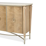 Aico Furniture - Villa Cherie Caramel Sideboard With Mirror In Chardonnay - N9008007-67-134