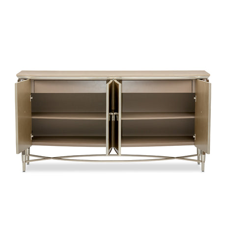 Aico Furniture - Villa Cherie Sideboard With Mirror In Hazelnut - N9008007-67-410