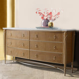 Aico Furniture - Villa Cherie Caramel Dresser In Chardonnay - N9008050-134