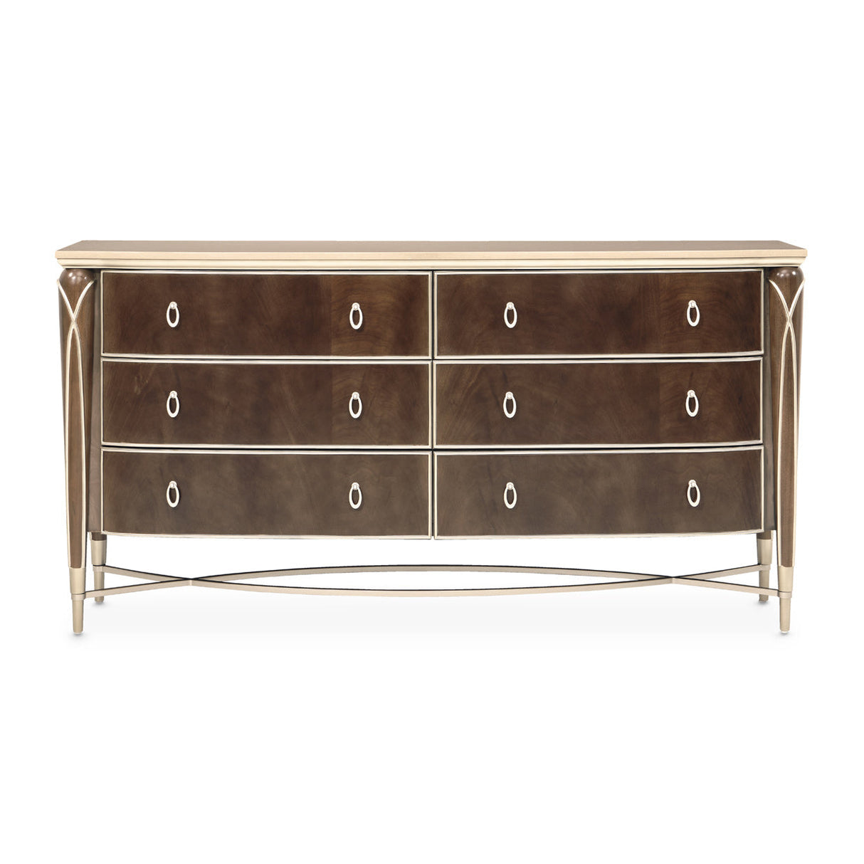 Aico Furniture - Villa Cherie Dresser In Hazelnut - N9008050-410