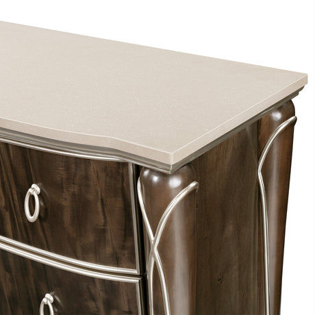 Michael Amini Villa Cherie Hazelnut Dresser - Home Elegance USA