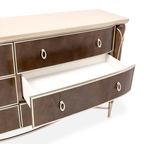 Aico Furniture - Villa Cherie Dresser In Hazelnut - N9008050-410