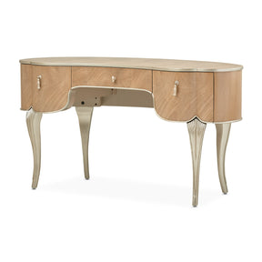 Villa Cherie Caramel Vanity Desk – AICO Furniture by Michael Amini