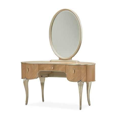 Aico Furniture - Villa Cherie Caramel Vanity Mirror In Chardonnay - N9008068-822