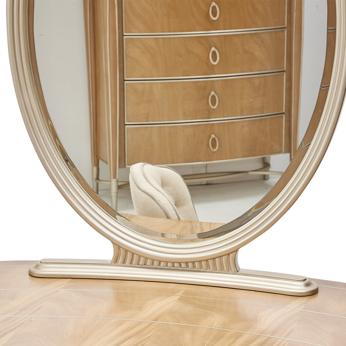 Aico Furniture - Villa Cherie Caramel Vanity Mirror In Chardonnay - N9008068-822