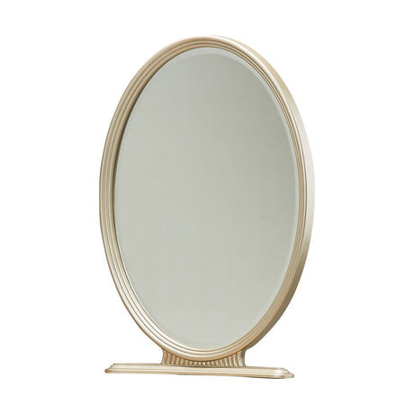 Aico Furniture - Villa Cherie Vanity Desk With Mirror In Hazelnut - N9008058-68-410