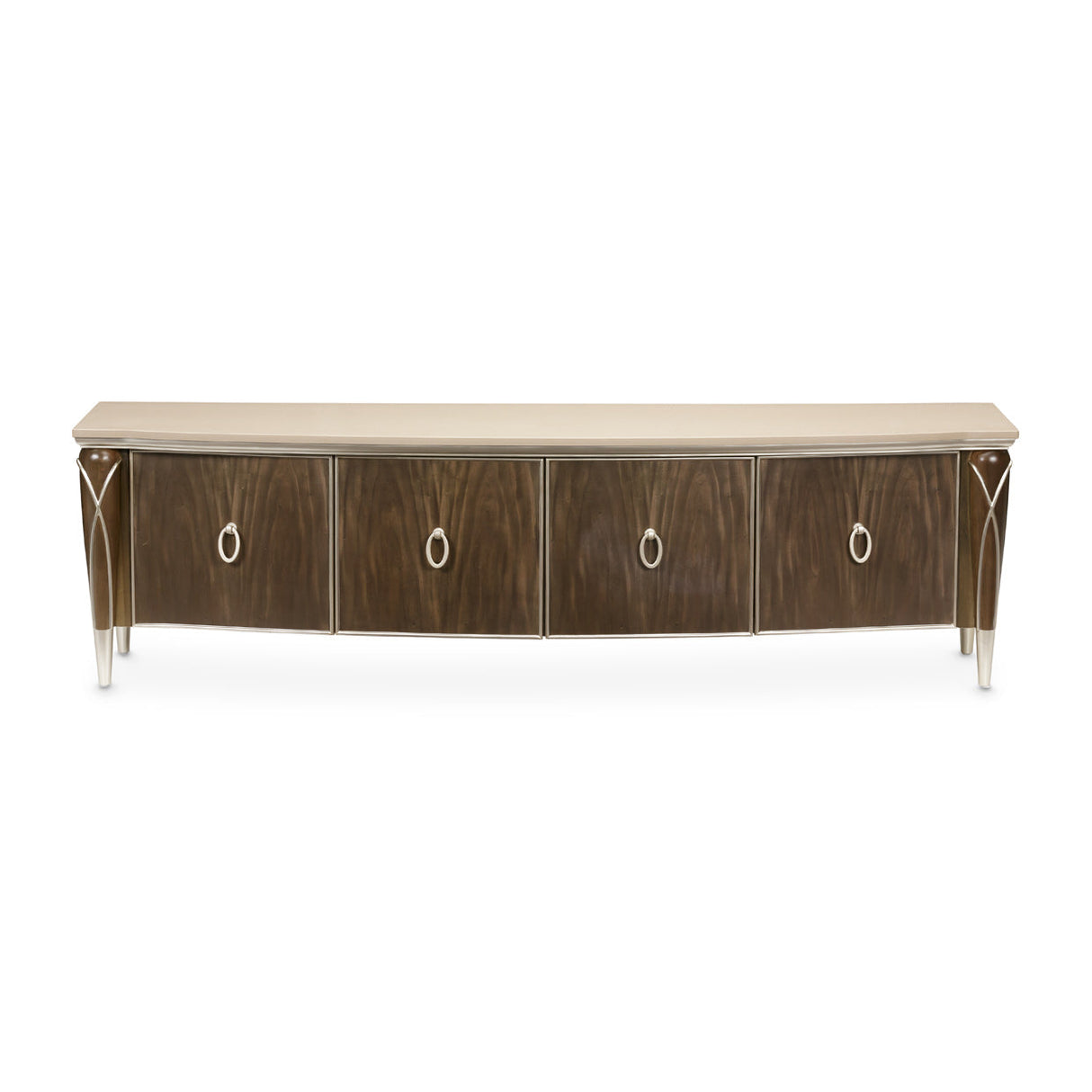 Aico Furniture - Villa Cherie Media Cabinet In Hazelnut - N9008081-410