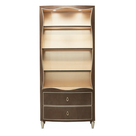 Aico Furniture - Villa Cherie Bookcase In Hazelnut - N9008199-410