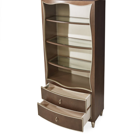 Aico Furniture - Villa Cherie Bookcase In Hazelnut - N9008199-410