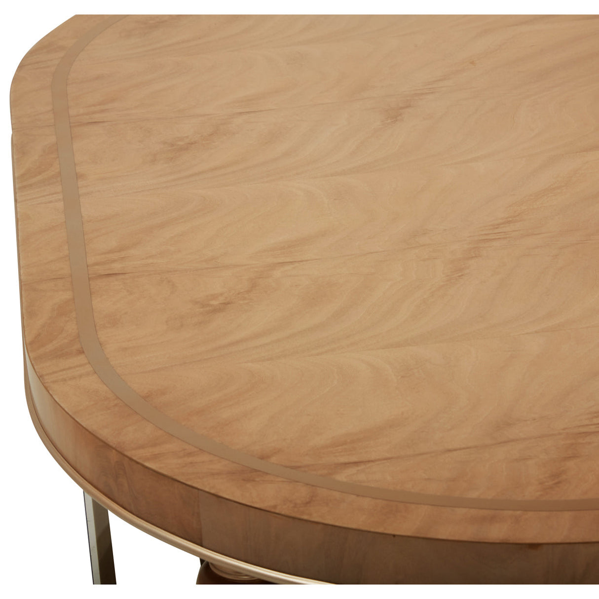 Aico Furniture - Villa Cherie Caramel Oval Cocktail Table In Chardonnay - N9008201-134