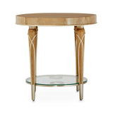 Aico Furniture - Villa Cherie Caramel 3 Piece Occasional Table Set In Chardonnay - N9008201-202-134