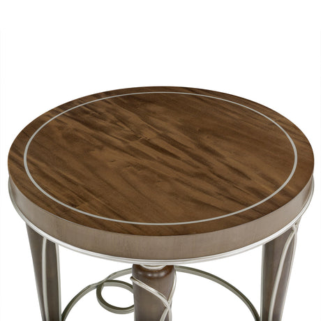 Michael Amini Villa Cherie Hazelnut End Table - Home Elegance USA