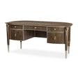 Villa Cherie Desk in Hazelnut with Velvet Drawers & Chardonnay Accents – Aico Furniture