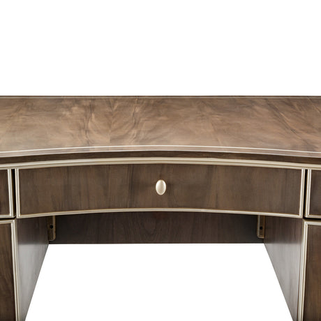 Michael Amini Villa Cherie Hazelnut Desk - Home Elegance USA