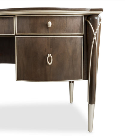 Aico Furniture - Villa Cherie Desk In Hazelnut - N9008207-410