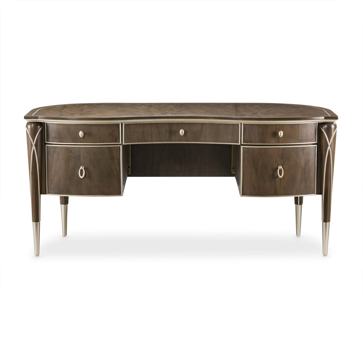 Michael Amini Villa Cherie Hazelnut Desk - Home Elegance USA