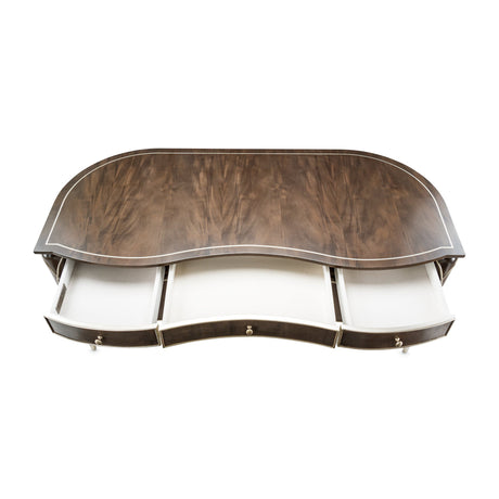 Michael Amini Villa Cherie Hazelnut Desk - Home Elegance USA