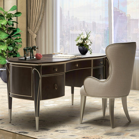 Aico Furniture - Villa Cherie Desk In Hazelnut - N9008207-410