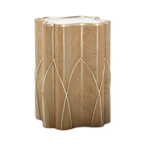 Villa Cherie Caramel Chairside Table In Chardonnay - N9008222-134 - Aico Furniture