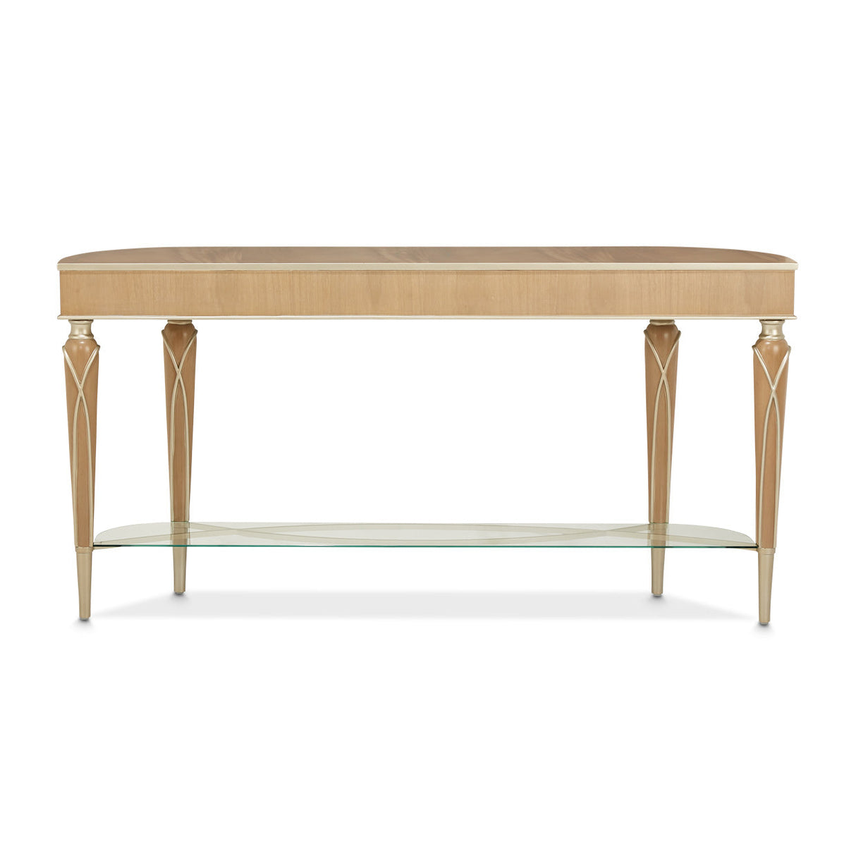 Aico Furniture - Villa Cherie Caramel Console Table In Chardonnay - N9008223-134