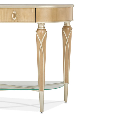 Aico Furniture - Villa Cherie Caramel Console Table In Chardonnay - N9008223-134