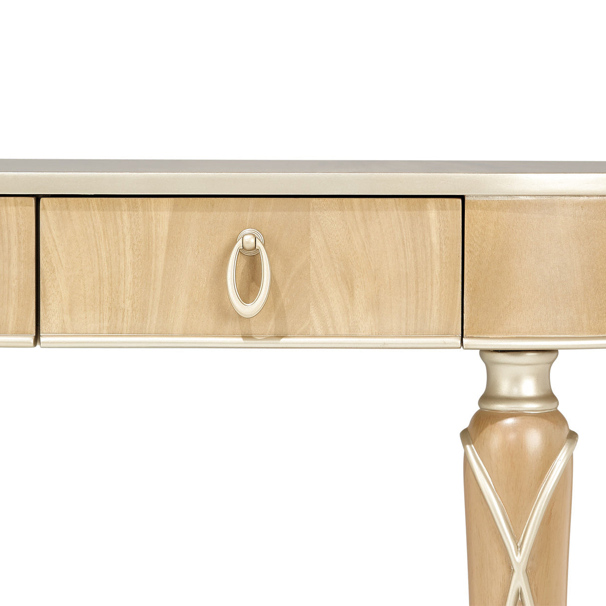 Aico Furniture - Villa Cherie Caramel Console Table In Chardonnay - N9008223-134