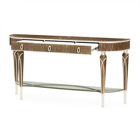 Aico Furniture - Villa Cherie Console Table In Hazelnut - N9008223-410