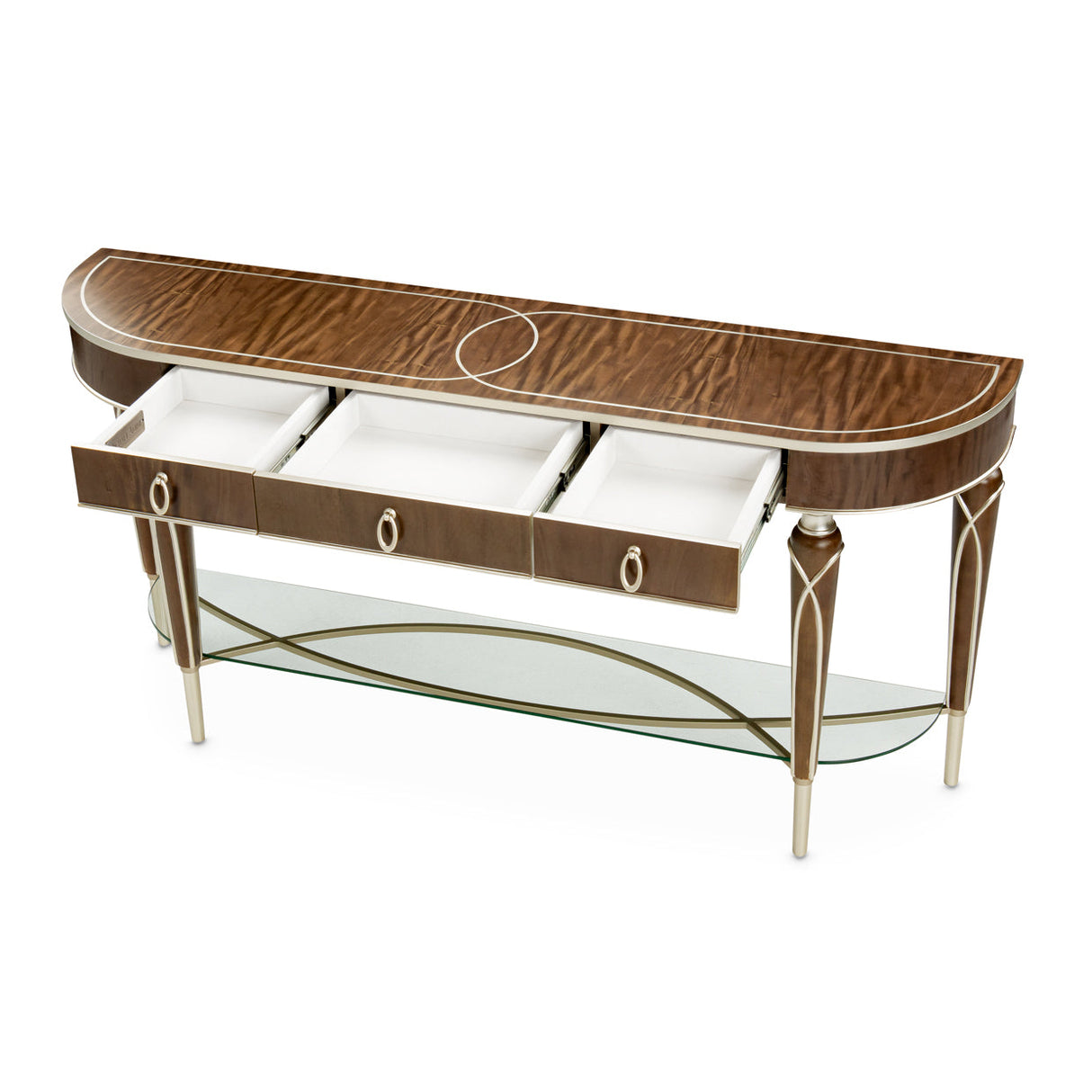 Aico Furniture - Villa Cherie Console Table In Hazelnut - N9008223-410