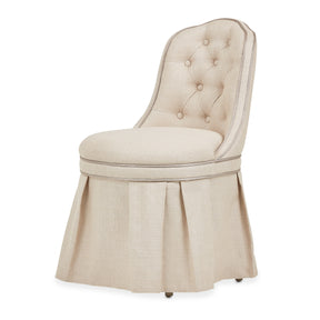 Villa Cherie Tufted Vanity/Desk Chair In Naturally - N9008804-000 - Aico Furniture