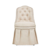 Aico Furniture - Villa Cherie Tufted Vanity/Desk Chair In Naturally - N9008804-000