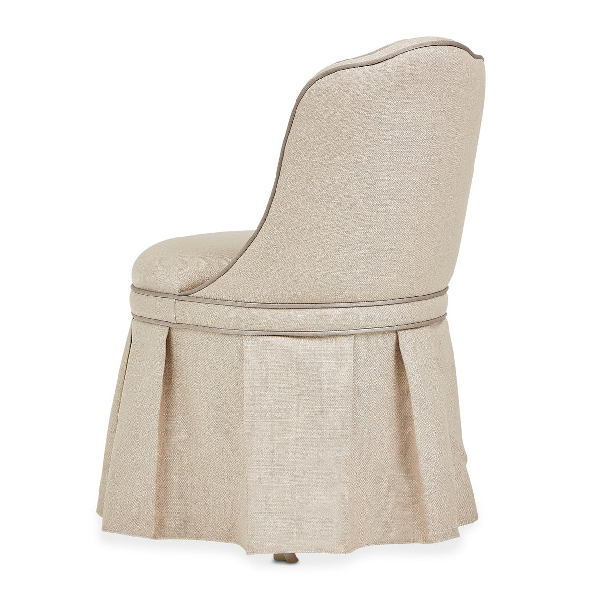 Aico Furniture - Villa Cherie Tufted Vanity/Desk Chair In Naturally - N9008804-000