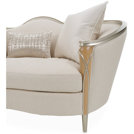 Michael Amini Villa Cherie Caramel Loveseat - Home Elegance USA