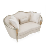 Michael Amini Villa Cherie Caramel Loveseat - Home Elegance USA