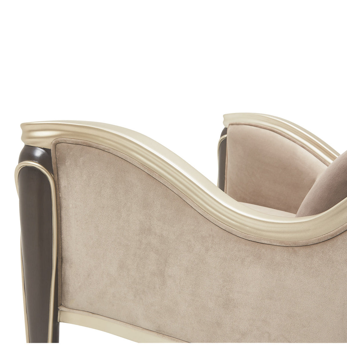 Michael Amini Villa Cherie Hazelnut Accent Chair - Home Elegance USA