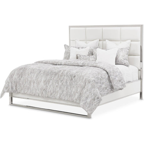 Michael Amini State St. Short Metal Panel Bed - Home Elegance USA