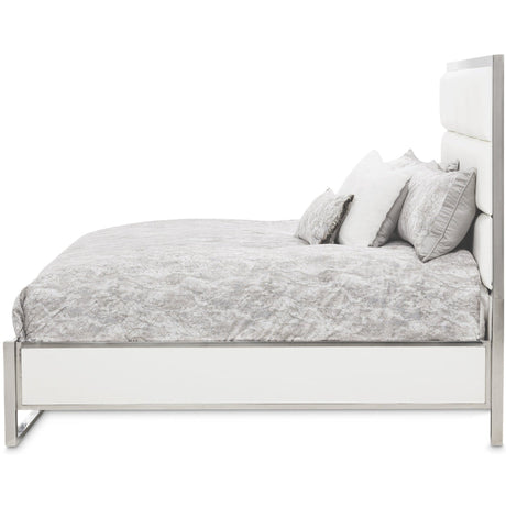 Michael Amini State St. Short Metal Panel Bed - Home Elegance USA