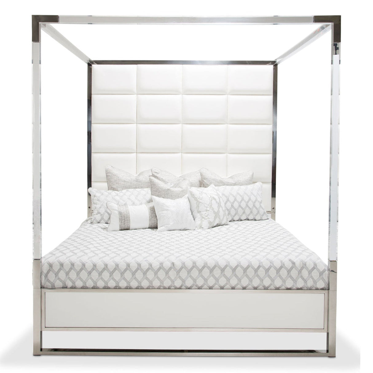 Michael Amini State St. Metal Canopy Bed - Home Elegance USA