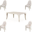 London Place 5-Piece Rectangular Dining Room Set Creamy Pearl — AICO Furniture