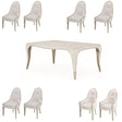 London Place 9-Piece Rectangular Dining Room Set Creamy Pearl — AICO Furniture