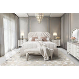 Aico Furniture - London Place 5 Piece Queen Bedroom Set In Creamy Pearl - Nc9004000Qn3-112-5Set