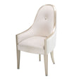 London Place Dining Arm Chairs in Velvet & Platinum Finish (Set of 2) – AICO