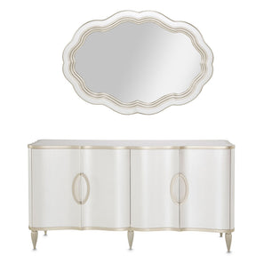 London Place Sideboard With Wall Mirror In Creamy Pearl - Nc9004007-260-112 - Aico Furniture