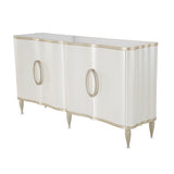 Aico Furniture - London Place Sideboard With Wall Mirror In Creamy Pearl - Nc9004007-260-112