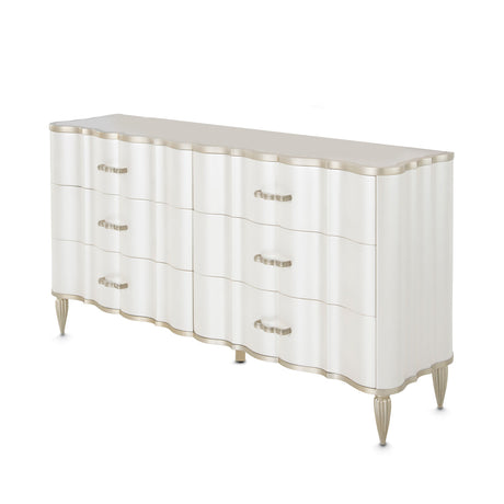 Aico Furniture - London Place Storage Console-Dresser In Creamy Pearl - Nc9004050-112