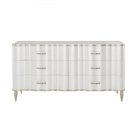 Aico Furniture - London Place Storage Console-Dresser In Creamy Pearl - Nc9004050-112