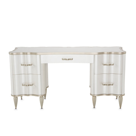 Aico Furniture - London Place Vanity Desk In Creamy Pearl - Nc9004058-112